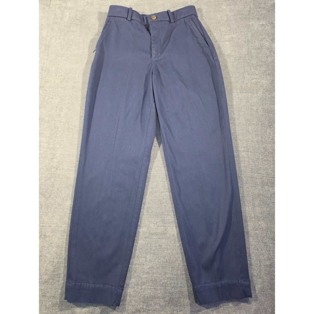 Spanx Navy Blue Stretch Twill Ankle 4-Pocket Pants Small Petite 21280R